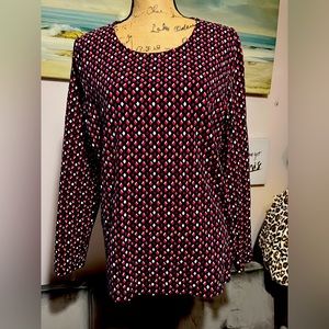Christopher & Banks Long Sleeve Crew Neck Tee size XL